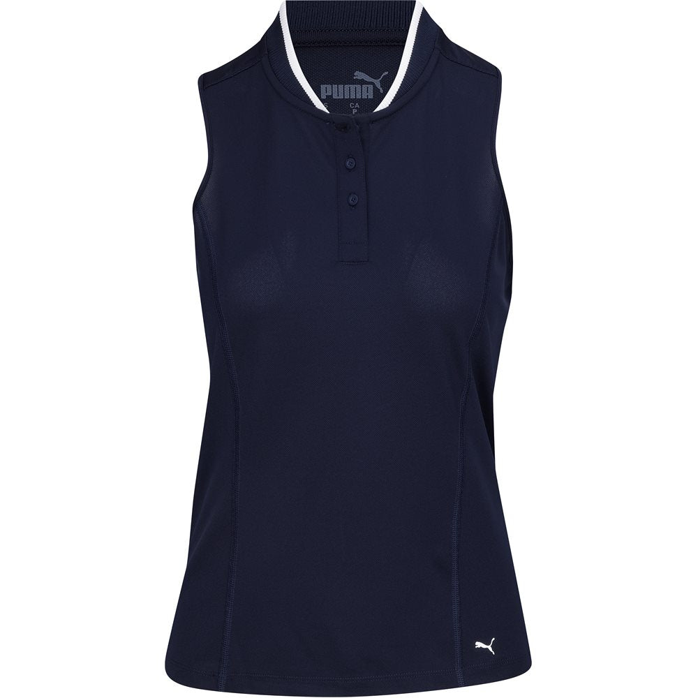 Women's Range Pique Sleeveless Golf Polo