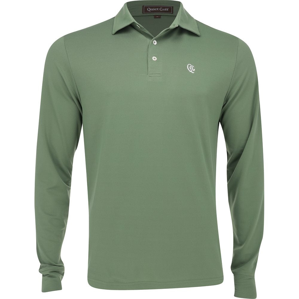 Monogram Long Sleeve Polo