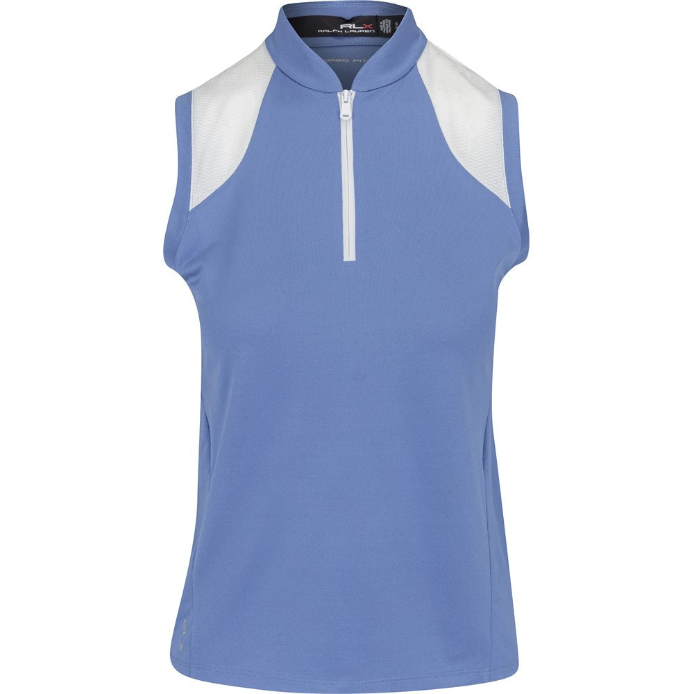 Women's Sleeveless Air Tech Pique Mesh Mix With Contrast Polo
