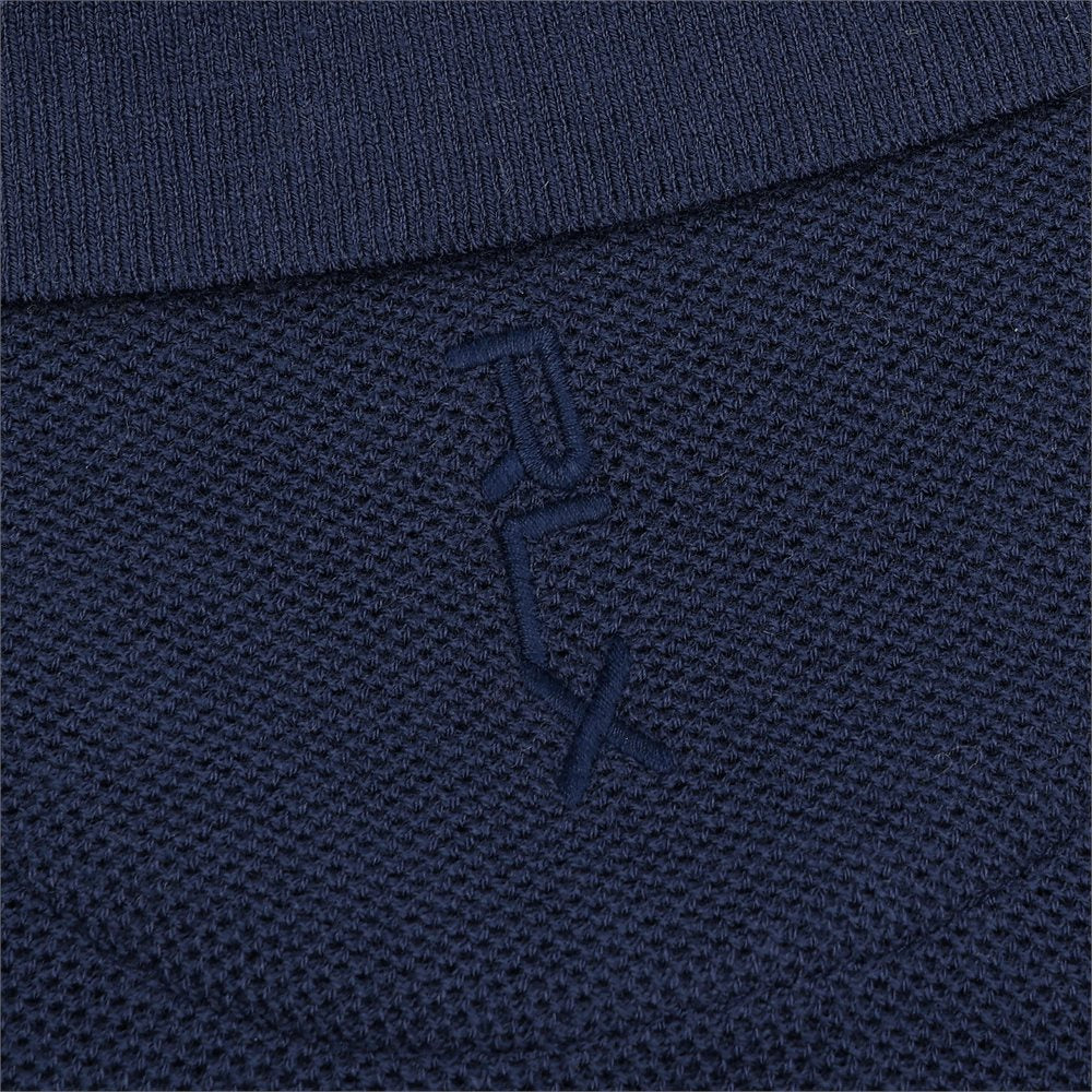 Mesh-Knit Performance Sweater Polo