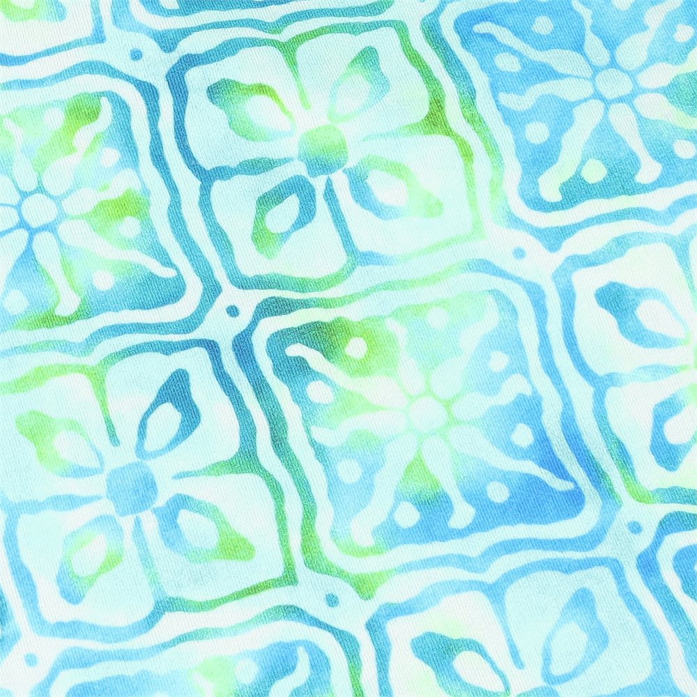 Women's Long Sleeve Mock Neck Top - Kathy Print