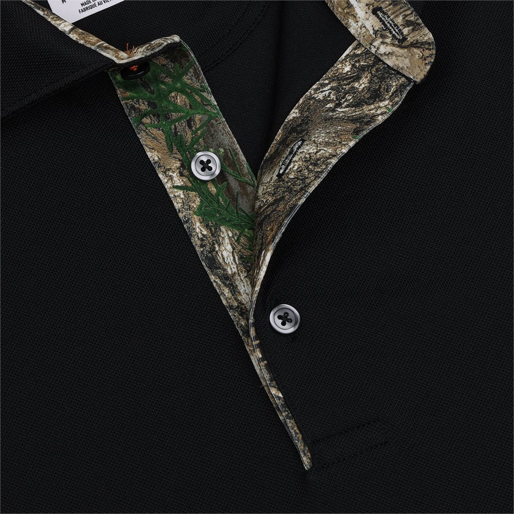 x REALTREE Tipped Polo