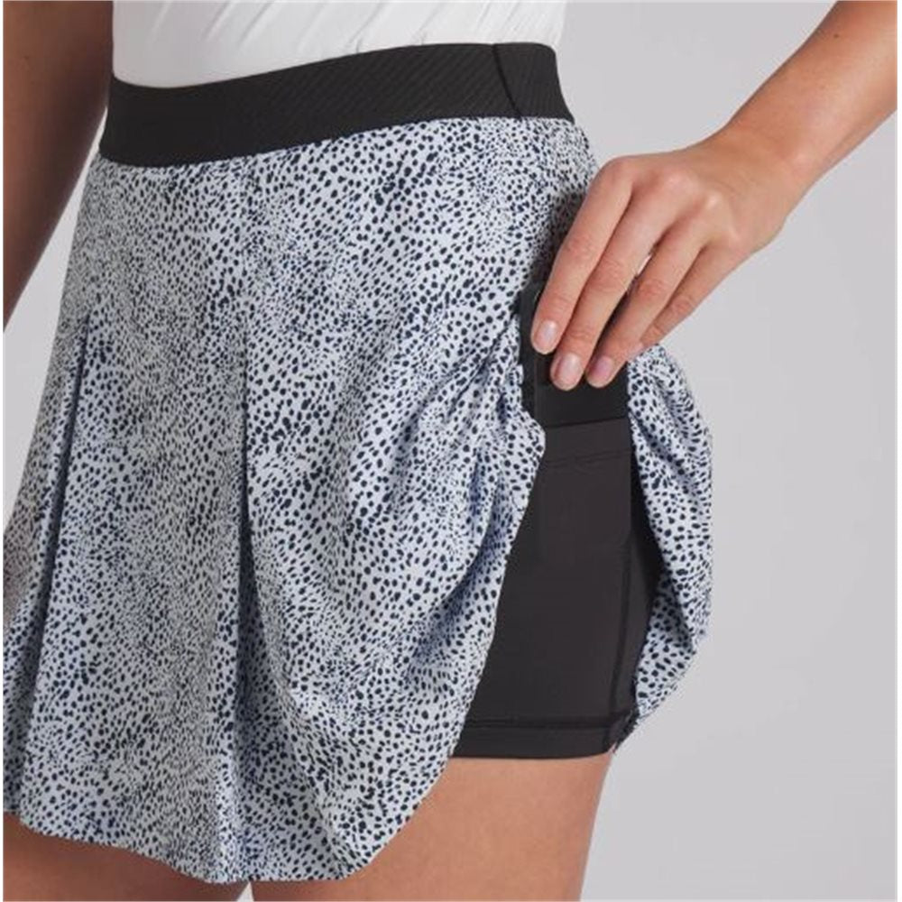 Women's Pleated Microdot Skirt