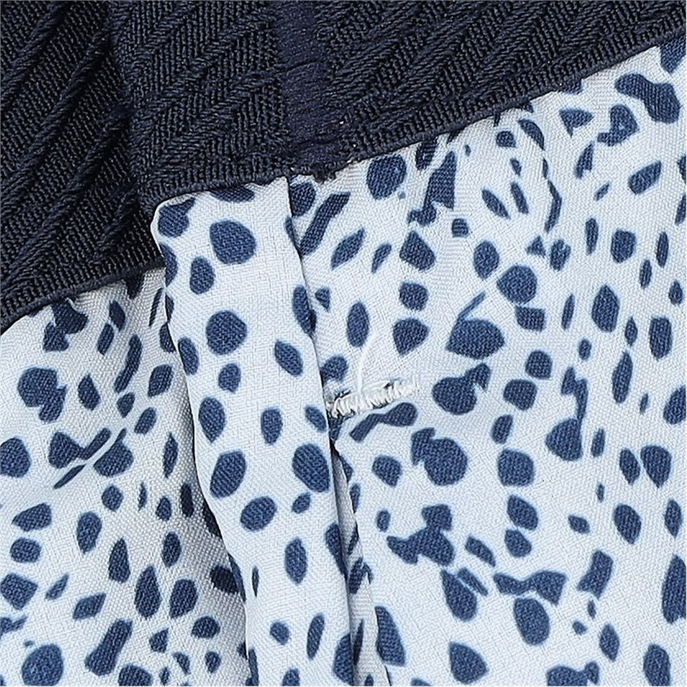 Women's Pleated Microdot Skirt