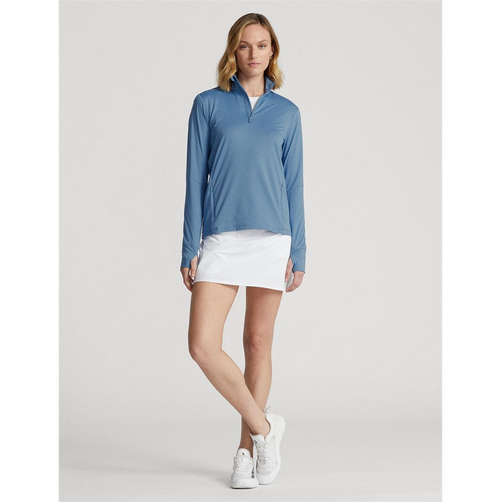 Women's Stretch Jersey Knit UV Base Layer 1/4 Zip Midlayer