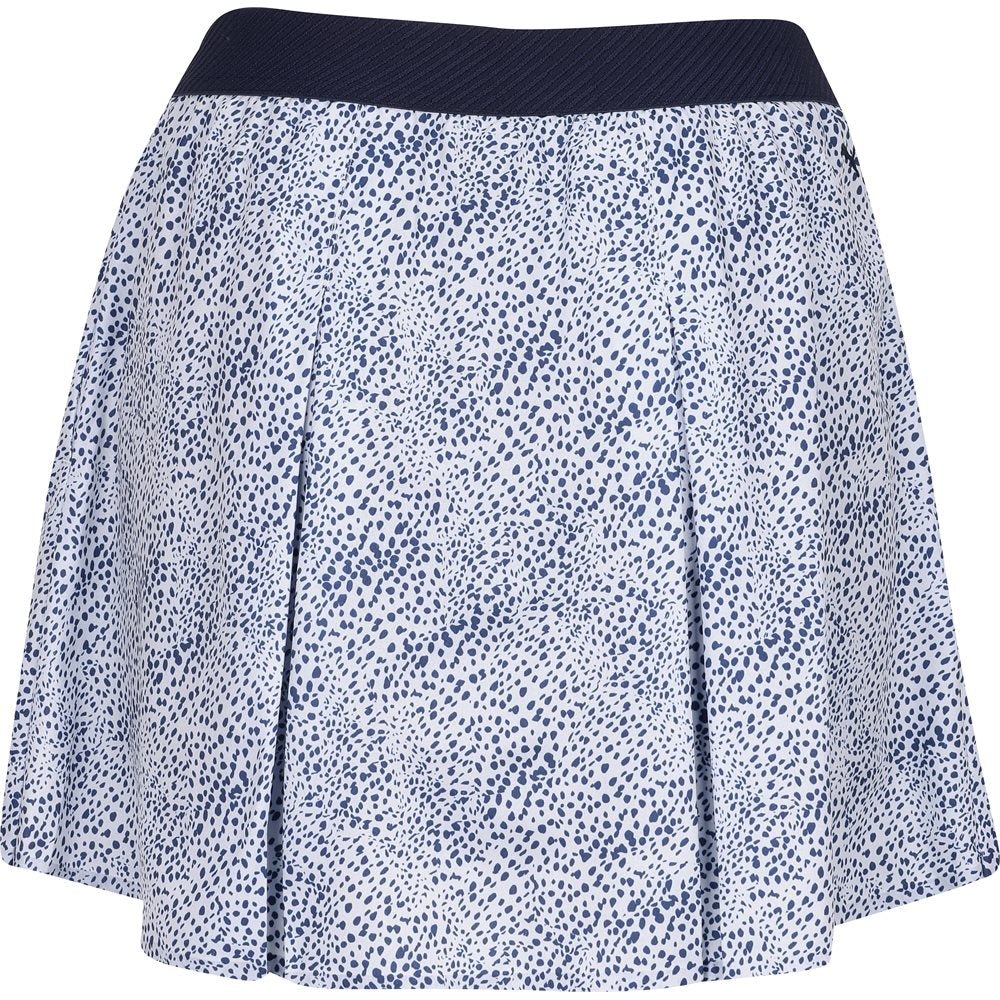 Women's Pleated Microdot Skirt