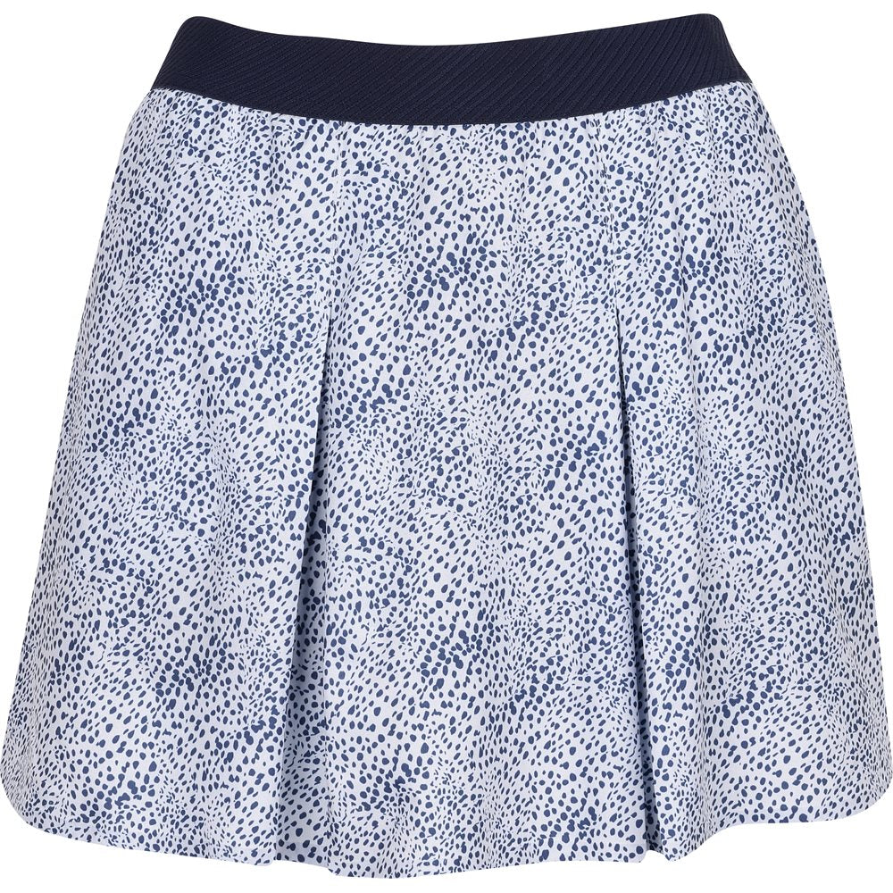 Women's Pleated Microdot Skirt