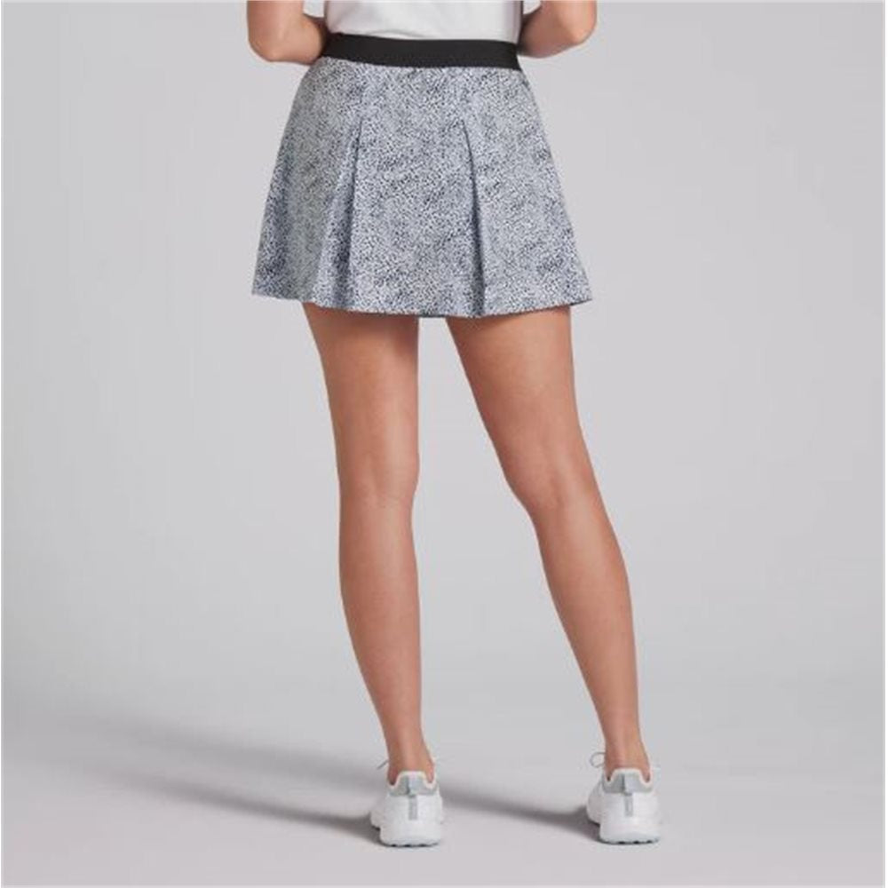 Women's Pleated Microdot Skirt