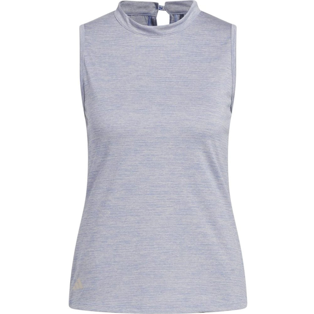 Women's Essentials Heathered Mock-Neck Sleeveless Golf Top