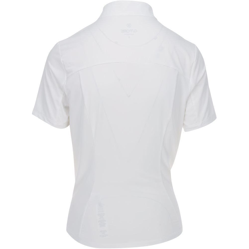 Women's Nylon Interlock Short Sleeve 1/4 Zip Mid Layer