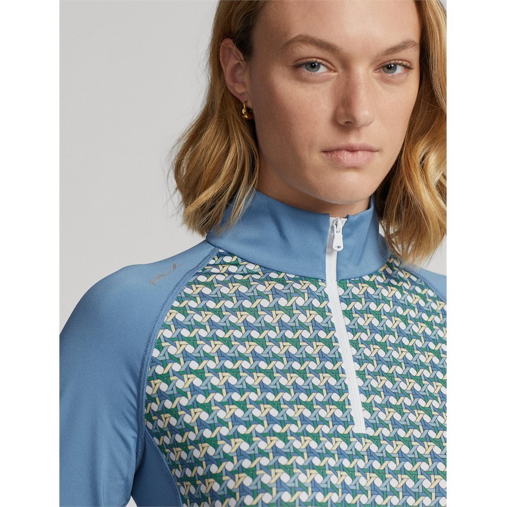 Women's Lightweight Print Airflow 1/4 Zip Midlayer - Fairway Styles