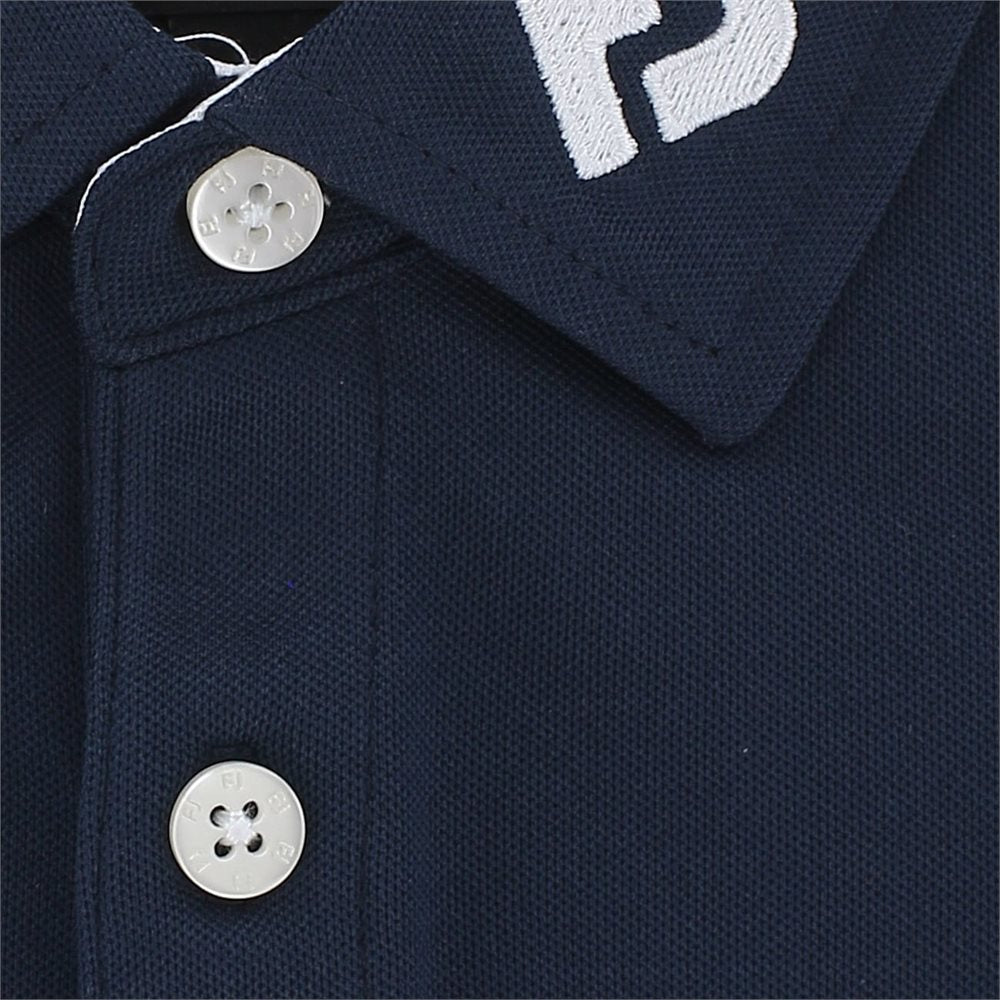 Juniors' Solid Pique Self Collar Polo