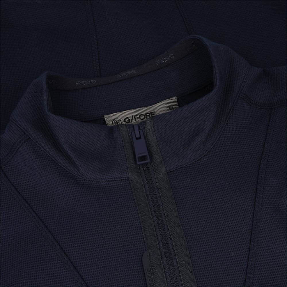 Waffle Knit 1/4 Zip Mid Layer