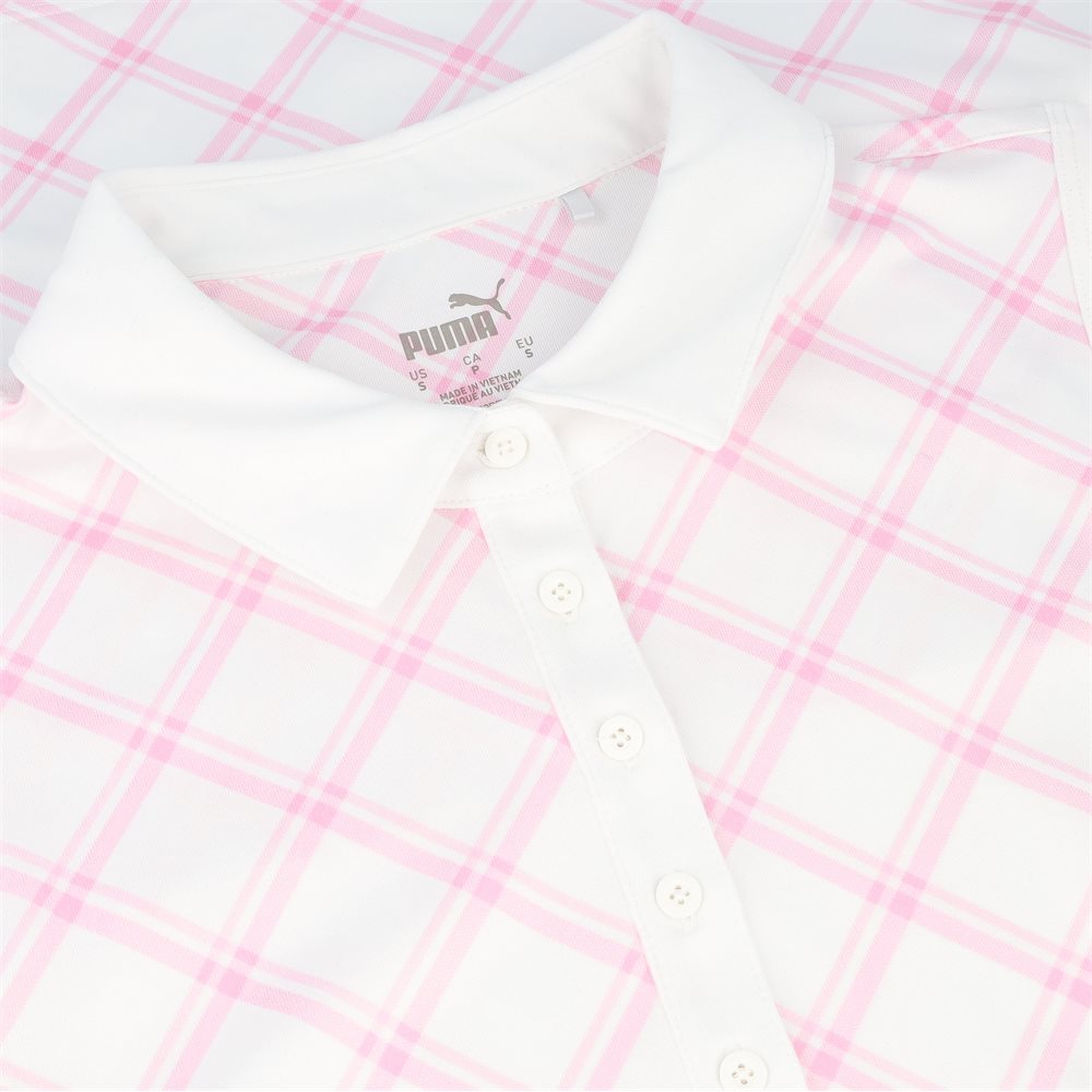 Women's CLOUDSPUN Plaid Sleeveless Polo