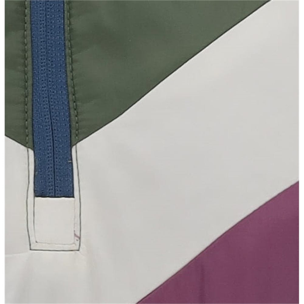 Women's Quilted Woven Icon Fleece 1/4 Zip Hybrid ColorBlock Jacket Midlayer