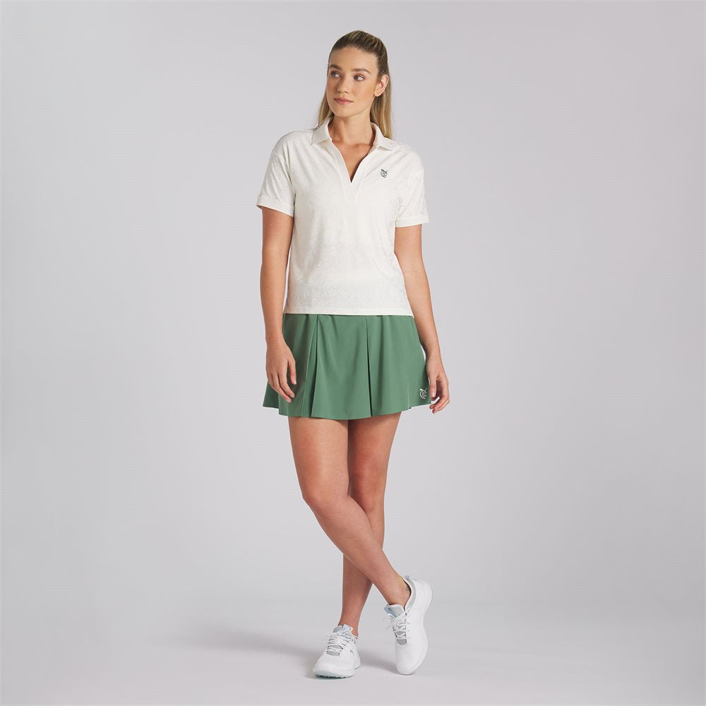 Women's x Quiet Golf Relaxed Crop Golf Polo