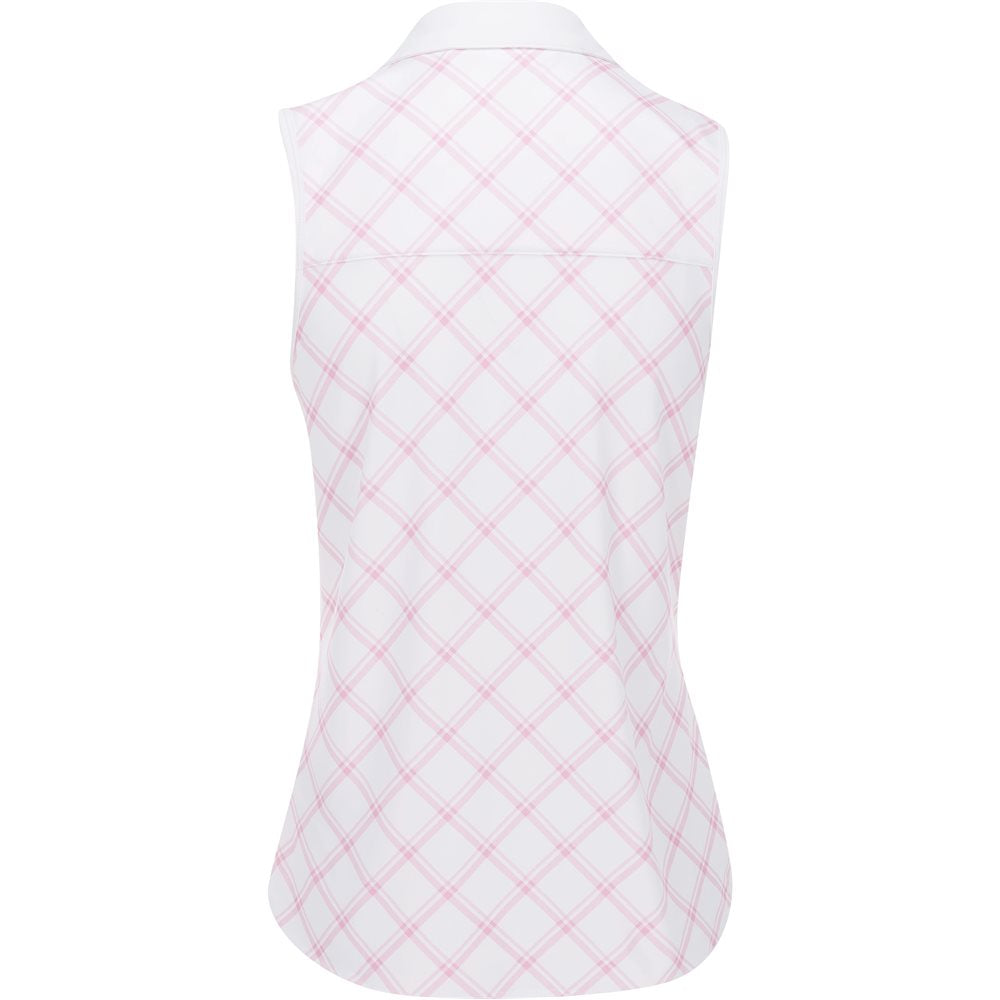 Women's CLOUDSPUN Plaid Sleeveless Polo