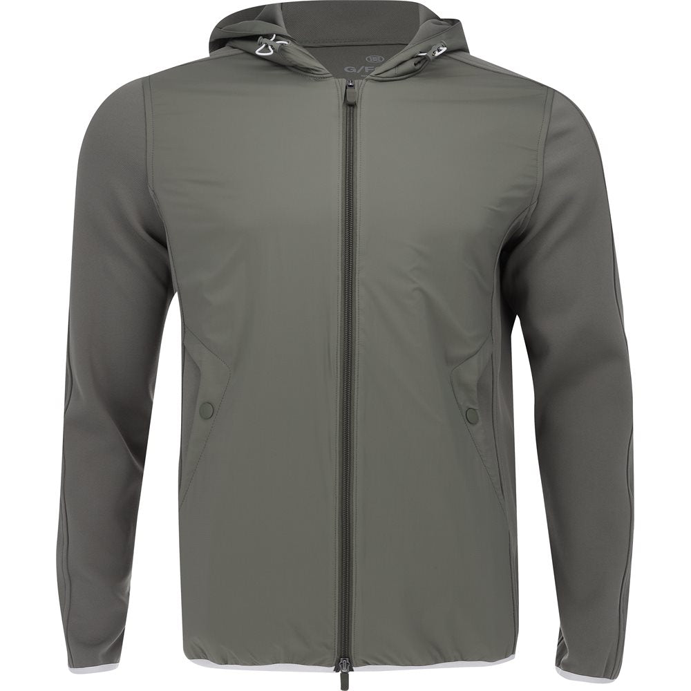 Wind Control Double Knit Pique Hooded Jacket