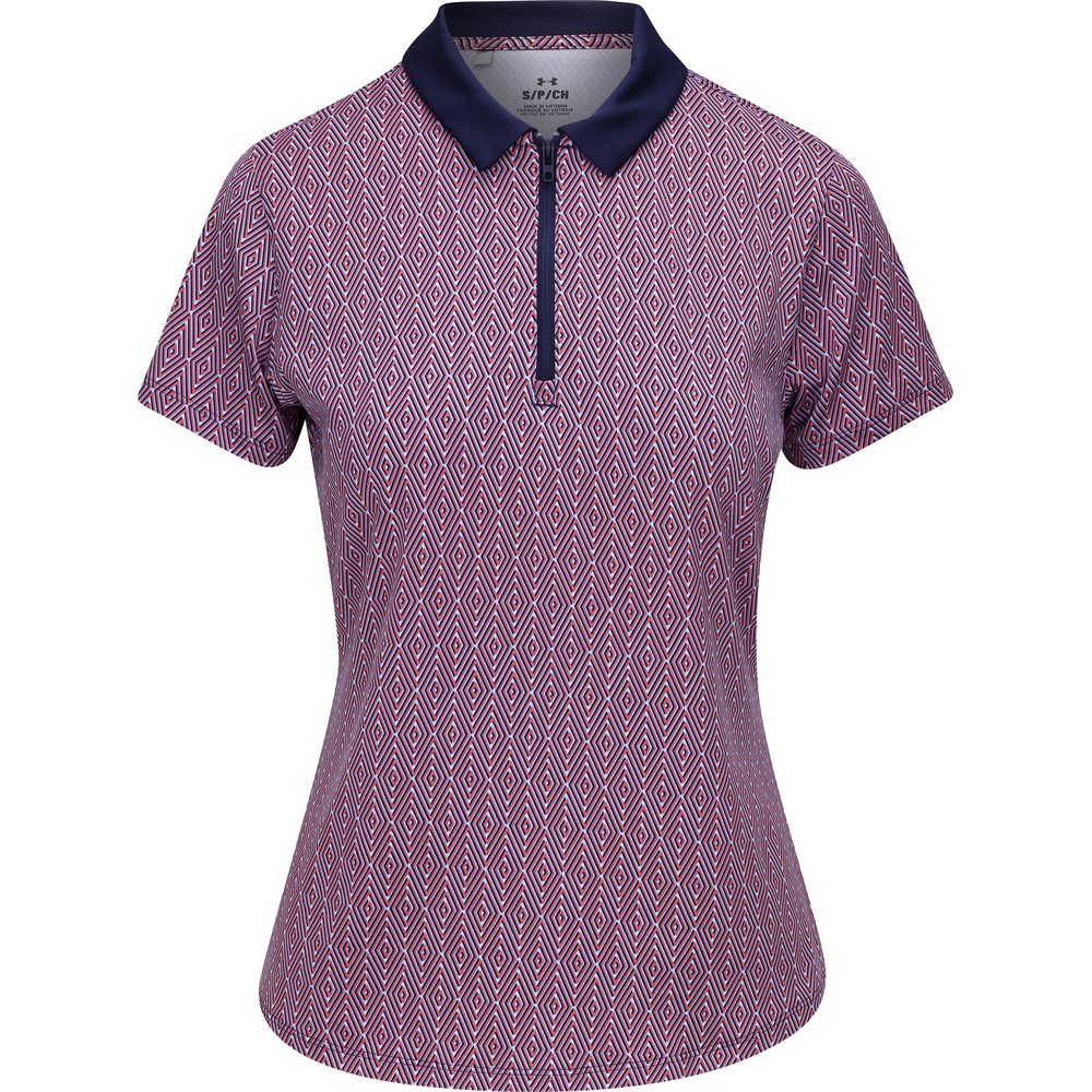 Women's Playoff 3.0 Optic Diamond 1/4 Zip Polo