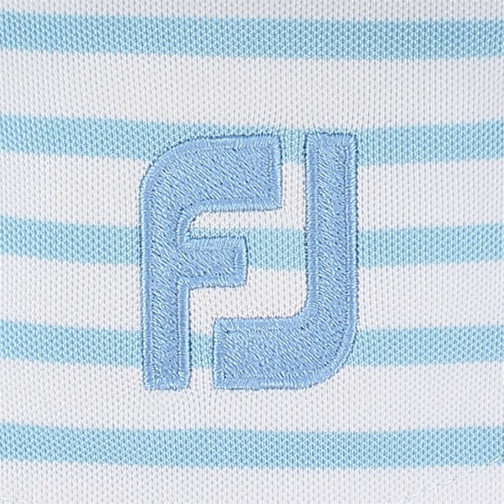 Juniors' Striped Pique Self Collar Polo