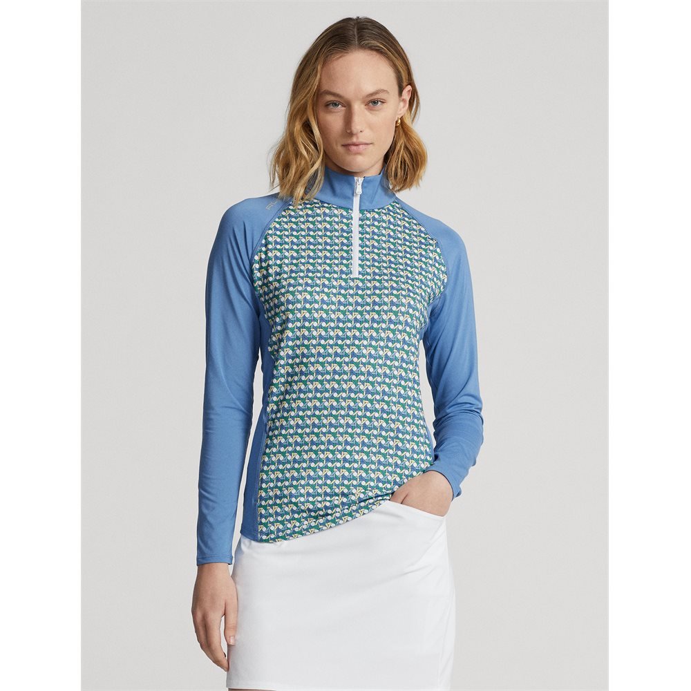 Women's Lightweight Print Airflow 1/4 Zip Midlayer - Fairway Styles