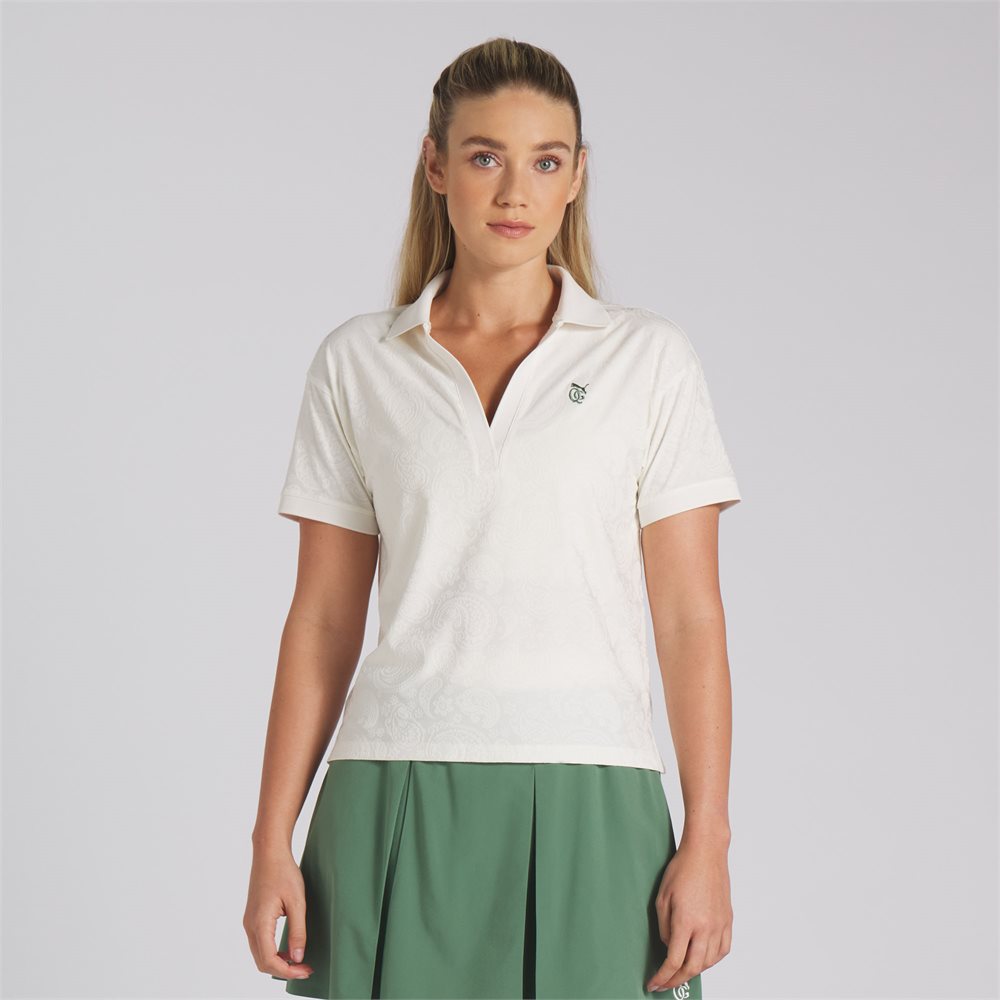 Women's x Quiet Golf Relaxed Crop Golf Polo