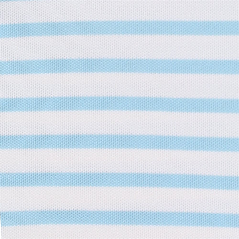 Juniors' Striped Pique Self Collar Polo