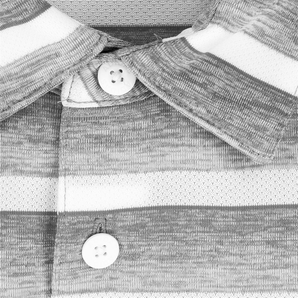 Two-Color Striped Polo