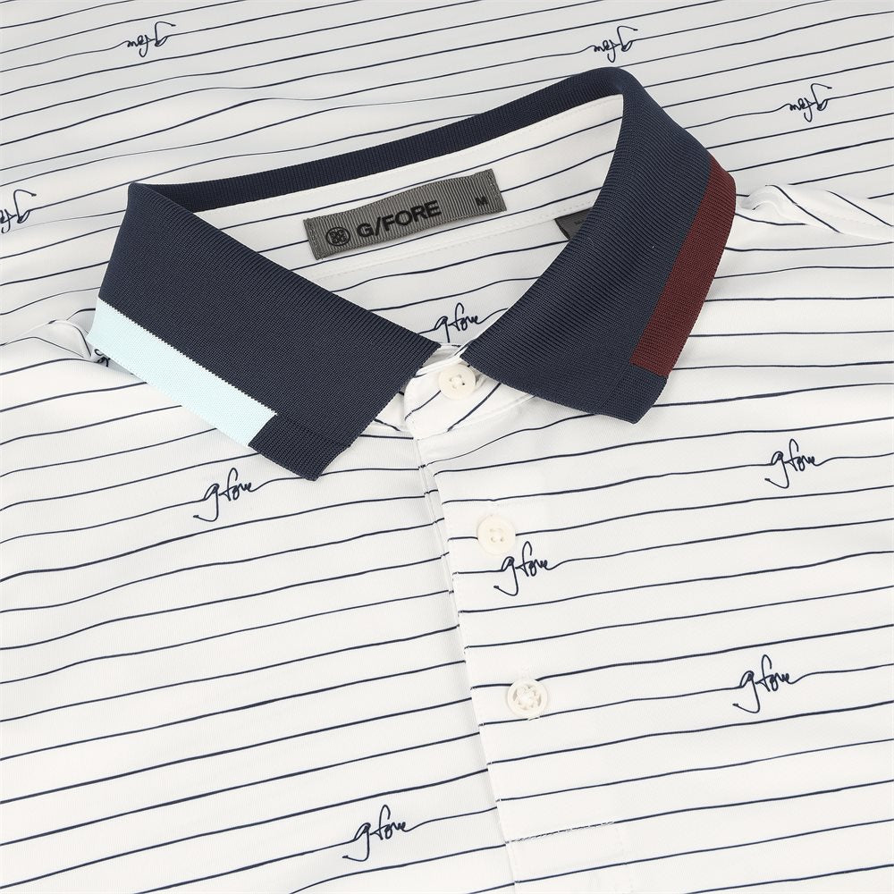 Script Stripe Tech Jersey Polo
