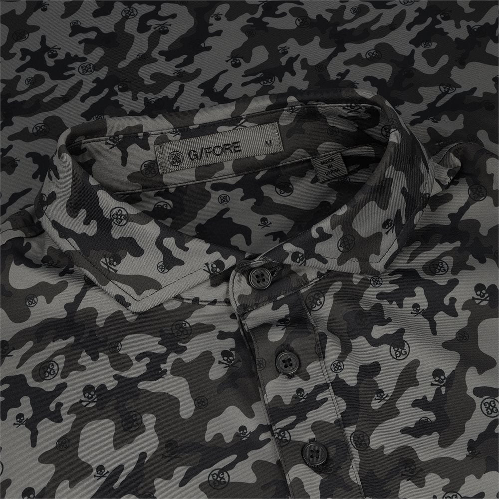 Mapped Icon Camo Tech Jersey Polo