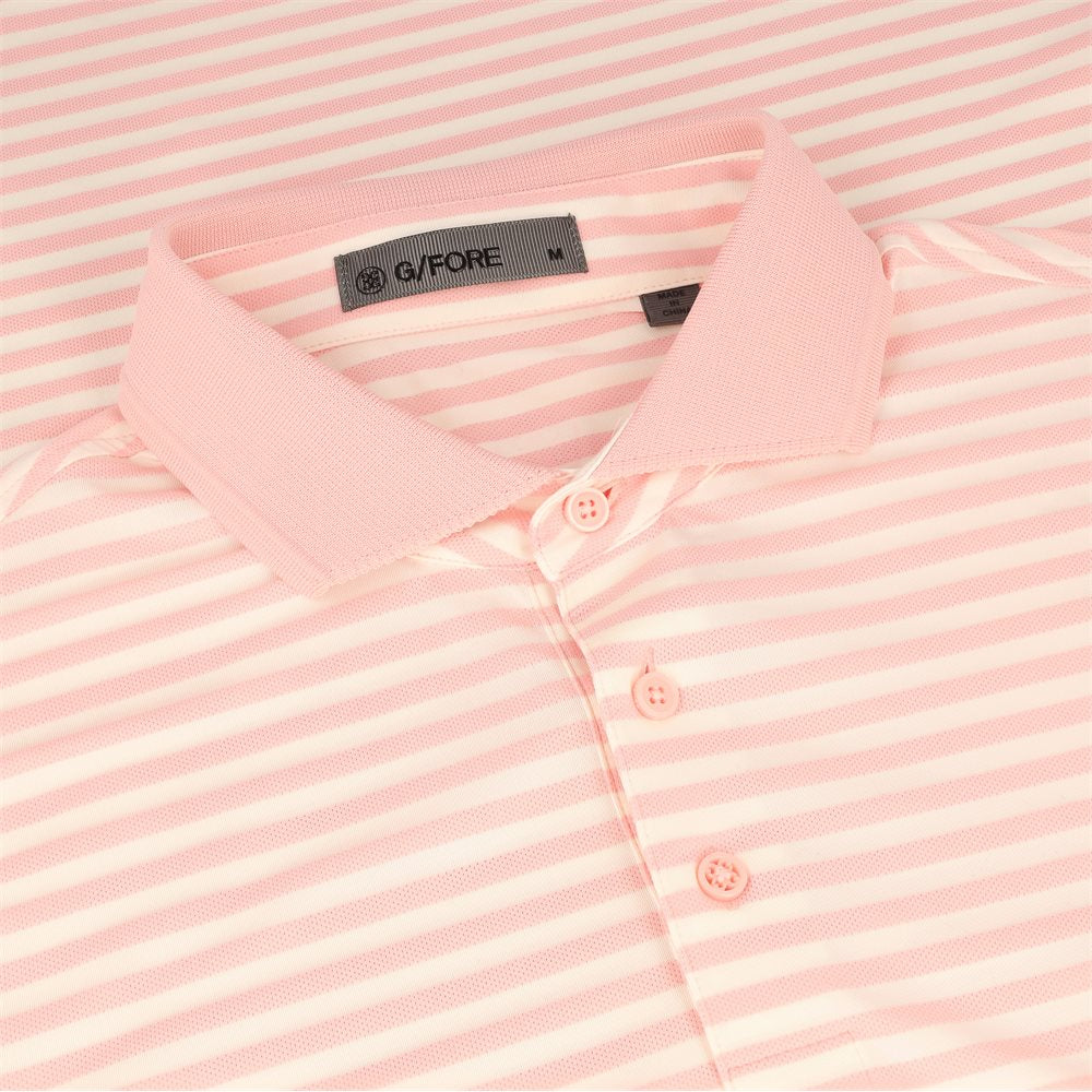 Stripe Tech Jersey Polo