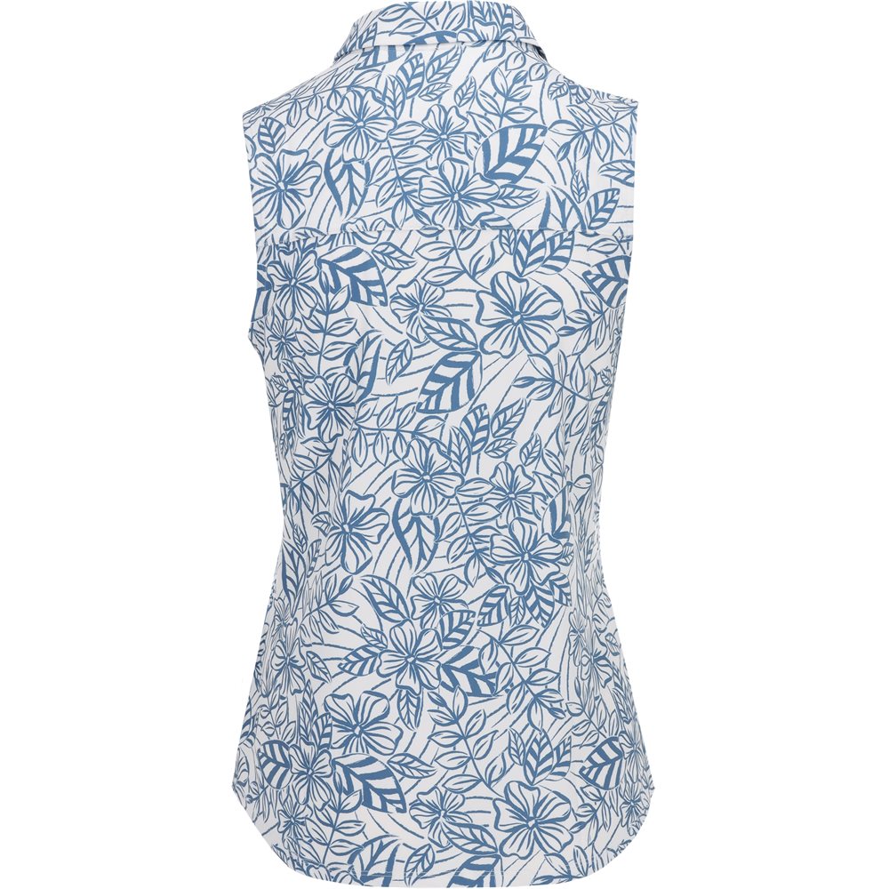 Women's CLOUDSPUN Leafy Sleeveless 1/4 Zip Polo