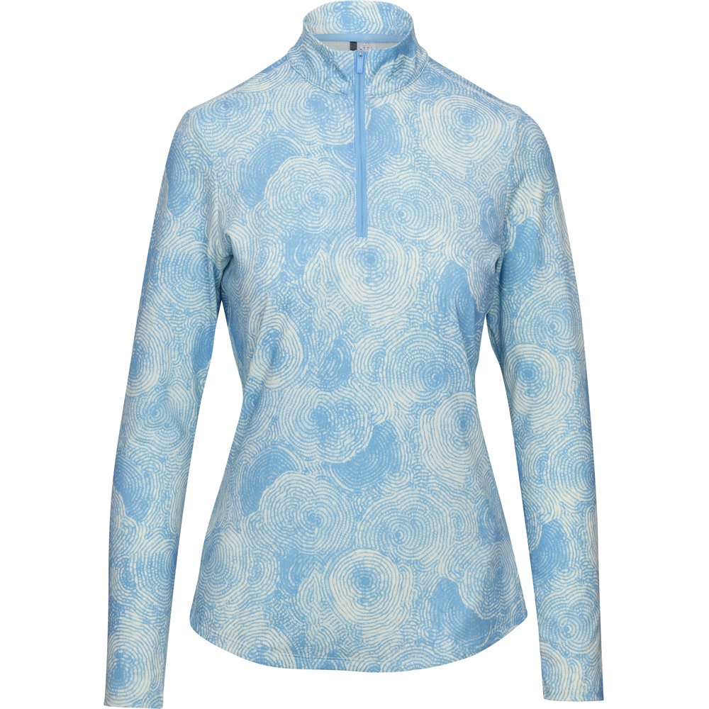 Women's Ultimate365 Printed 1/4 Zip Mock Pullover