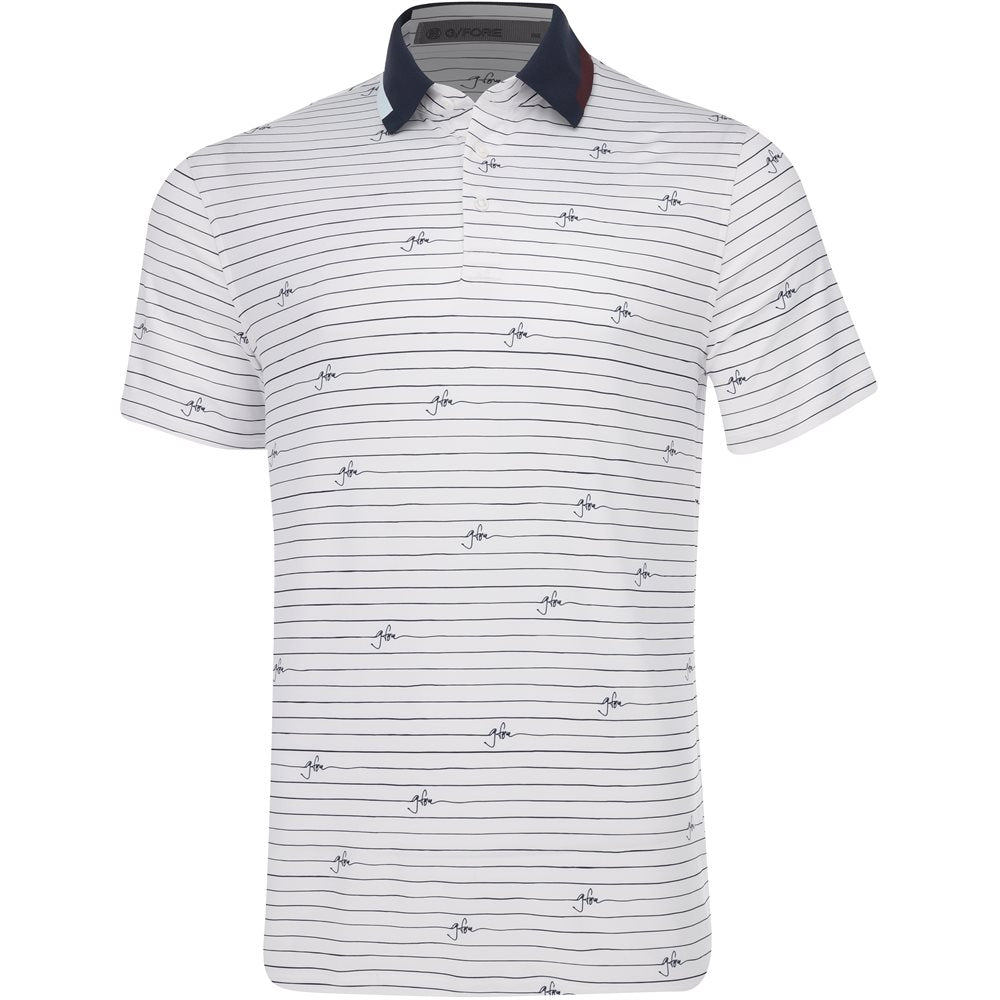 Script Stripe Tech Jersey Polo