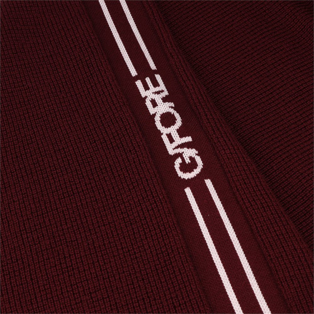 Waffle Stitch Merino Wool Hooded Sweater