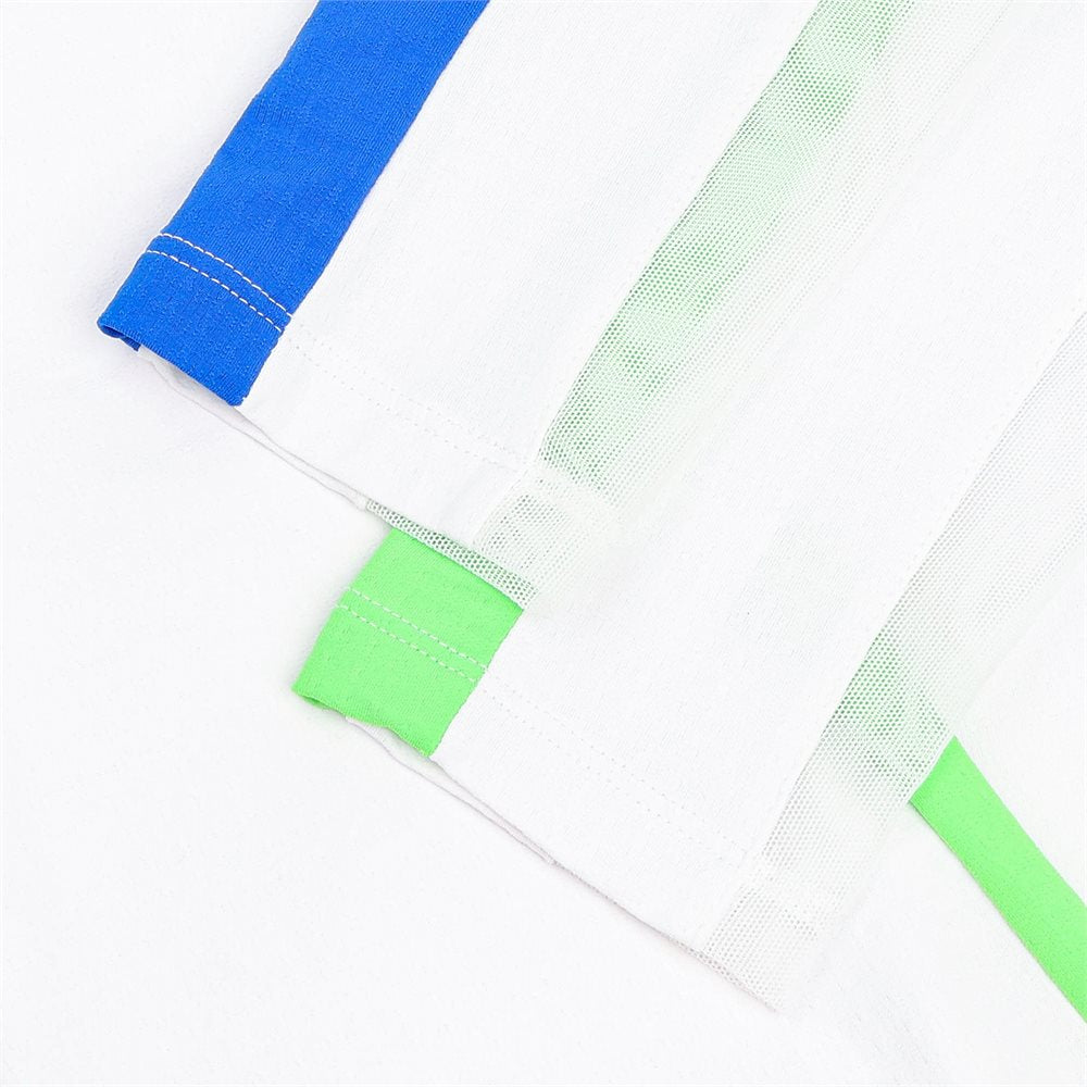 Women's Long Sleeve 1/4 Zip Mock Neck Top - Color Block Print