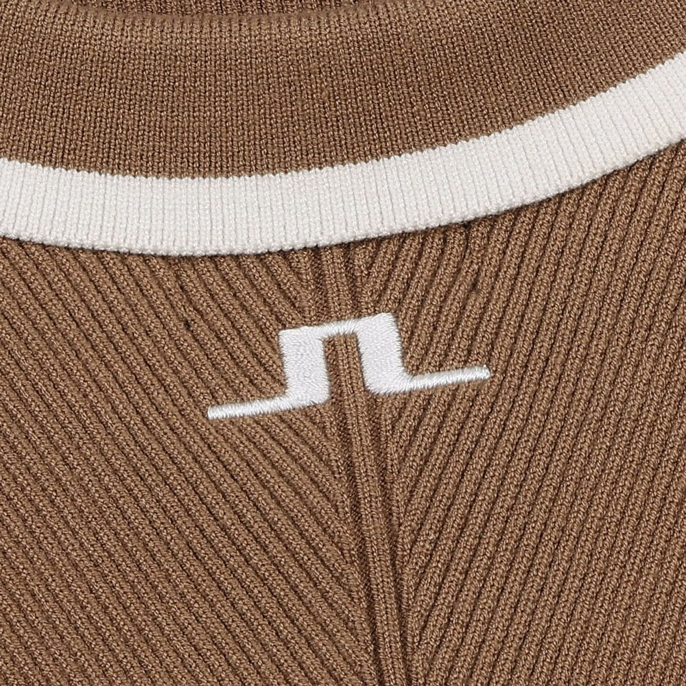 Women's Ramona Knitted Sleeveless 1/4 Zip Polo