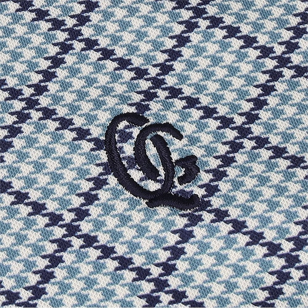 Monogram Houndstooth Polo