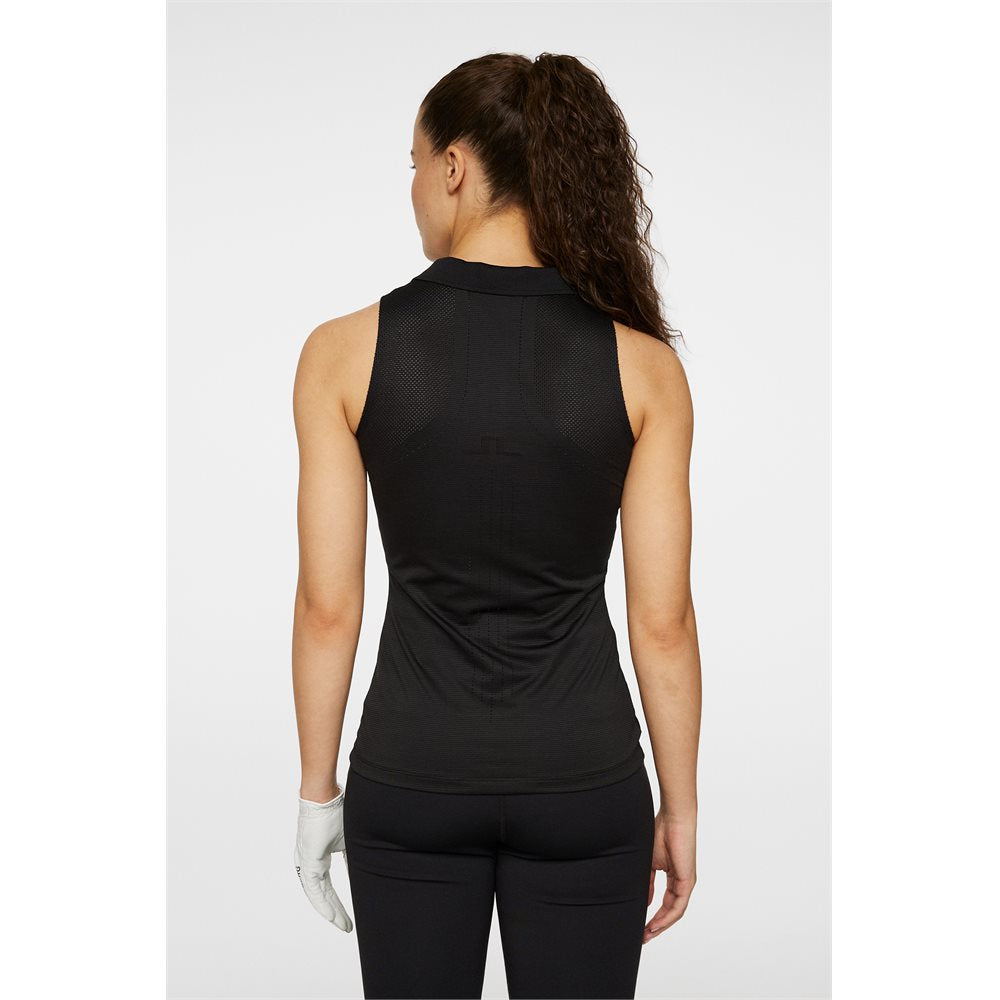 J.Lindeberg Women's Leylo Sleeveless 1/4 Zip Polo