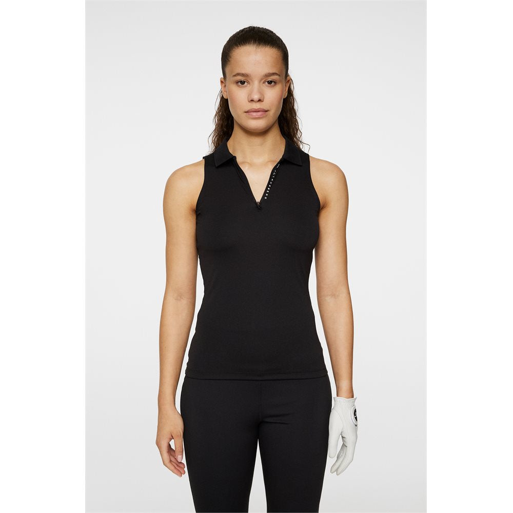 J.Lindeberg Women's Leylo Sleeveless 1/4 Zip Polo