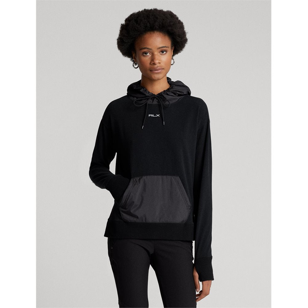 Women's Cloud Fleece Hoodie Nylon Pocket Sweatshirt