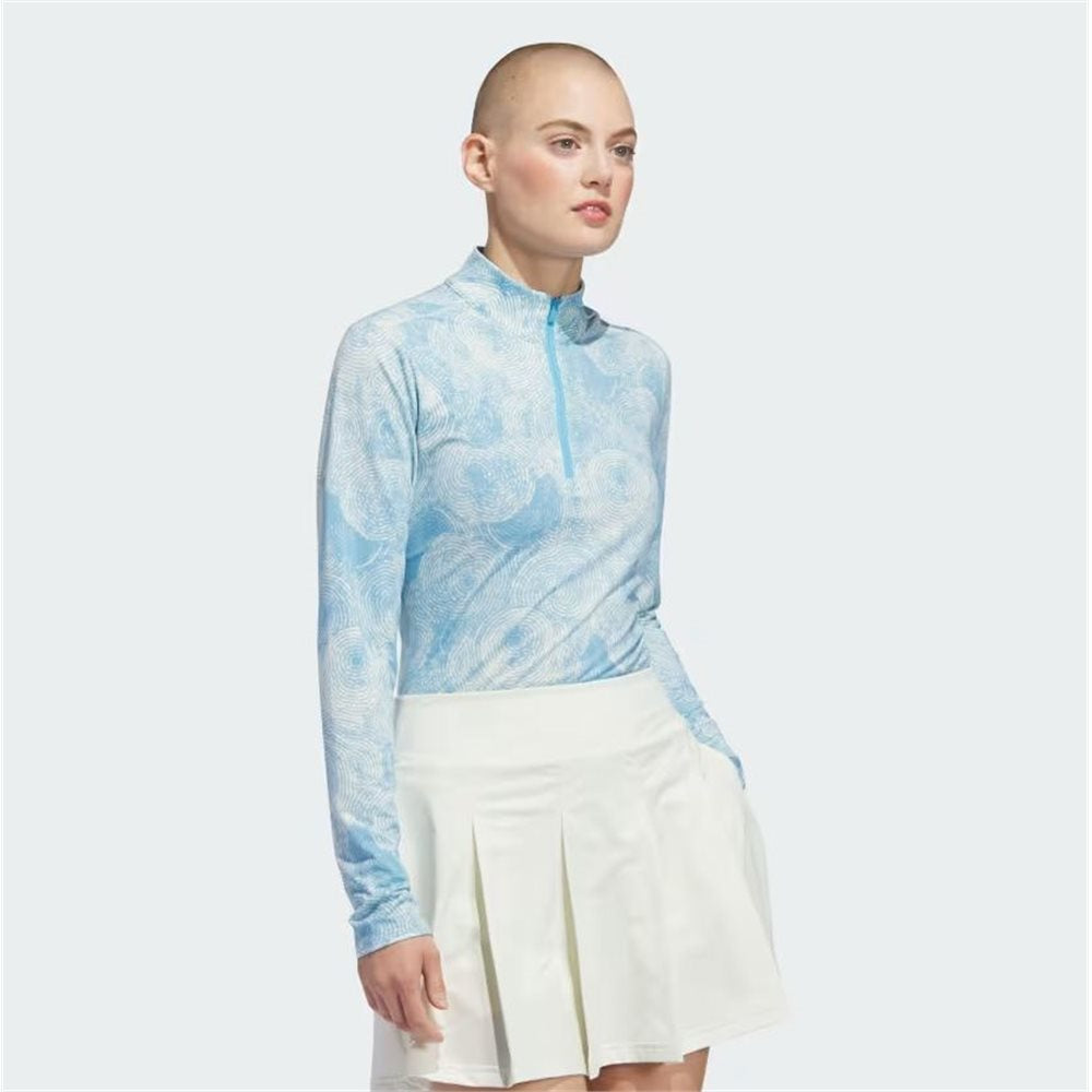 Women's Ultimate365 Printed 1/4 Zip Mock Pullover