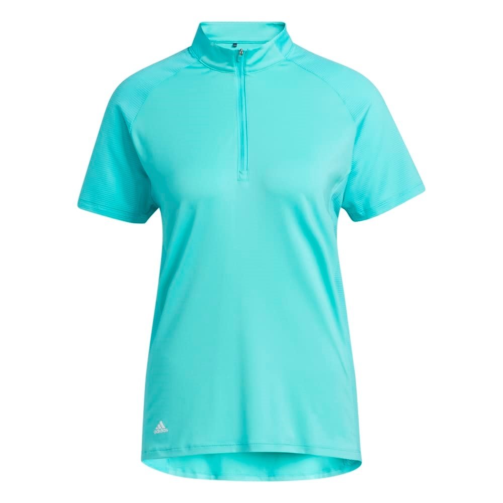 Women's 1/4 Zip Mock Neck Polo - Fairway Styles