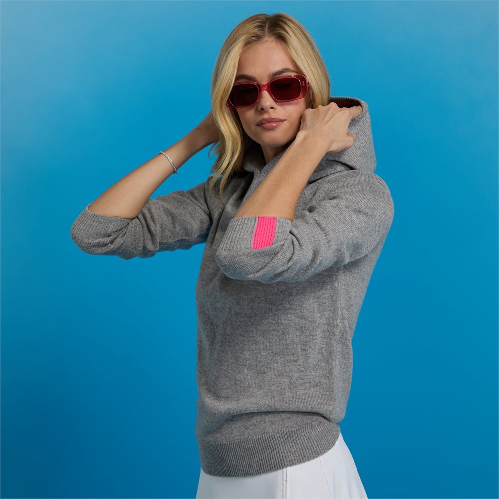 Washable Cashmere Hooded Sweater