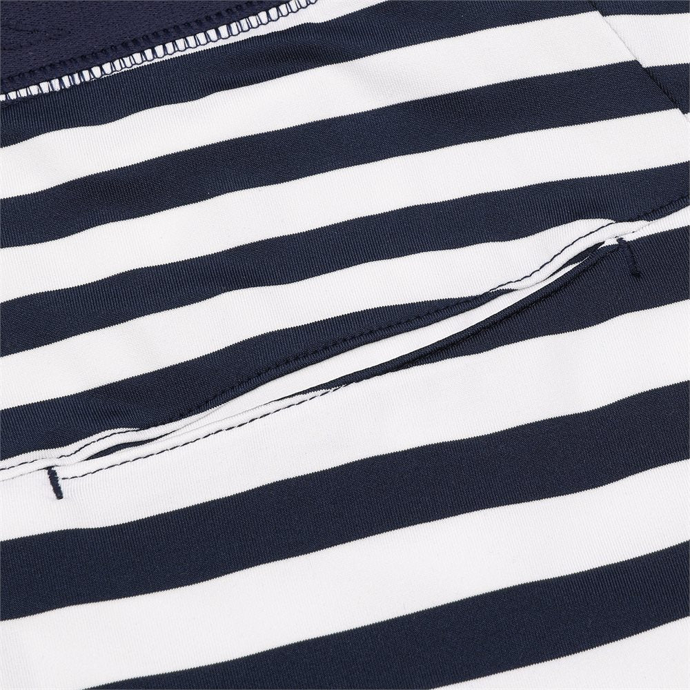 Women's Lightweight Airflow High Waist 16" White Stripe Skirt