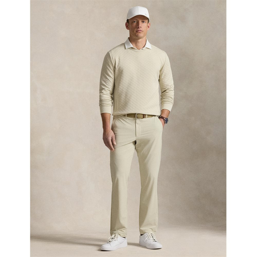 Quilted Double-Knit Pullover