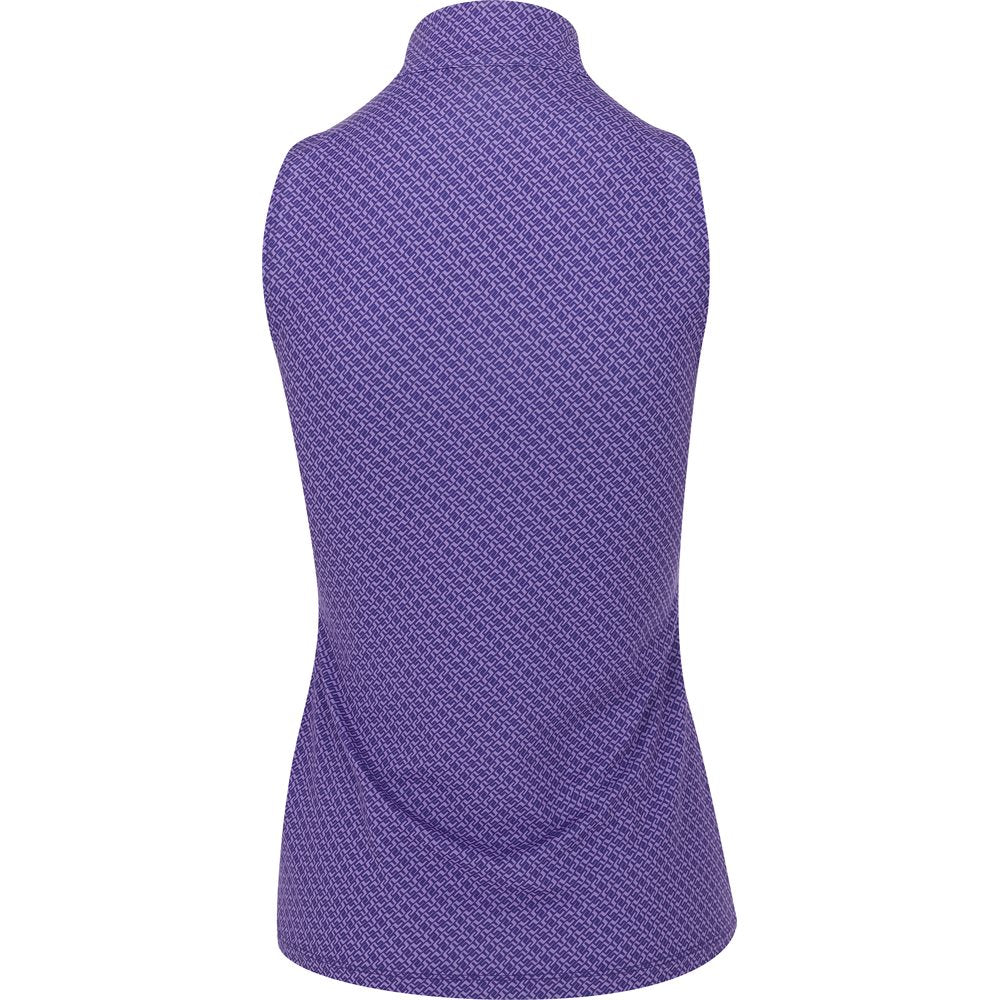 Women's Tiana Print Sleeveless 1/4 Zip Top