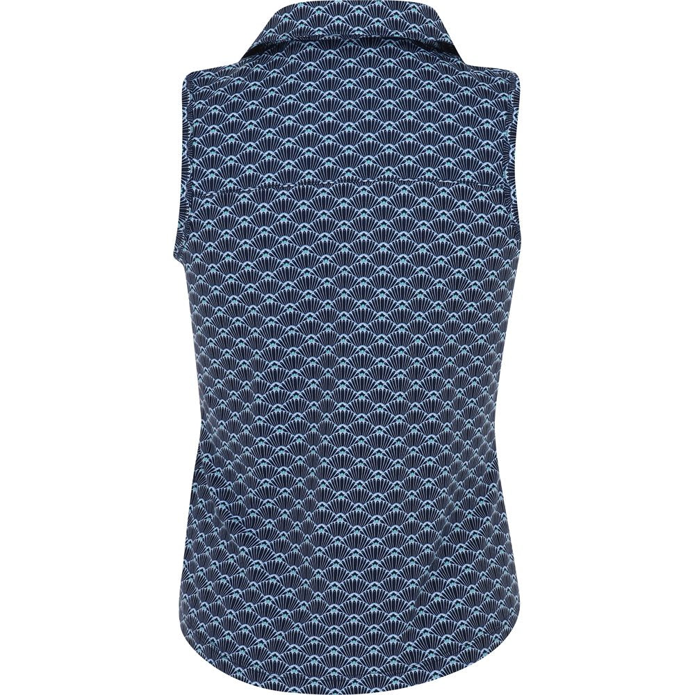 Youth Girls Scallop Sleeveless Polo