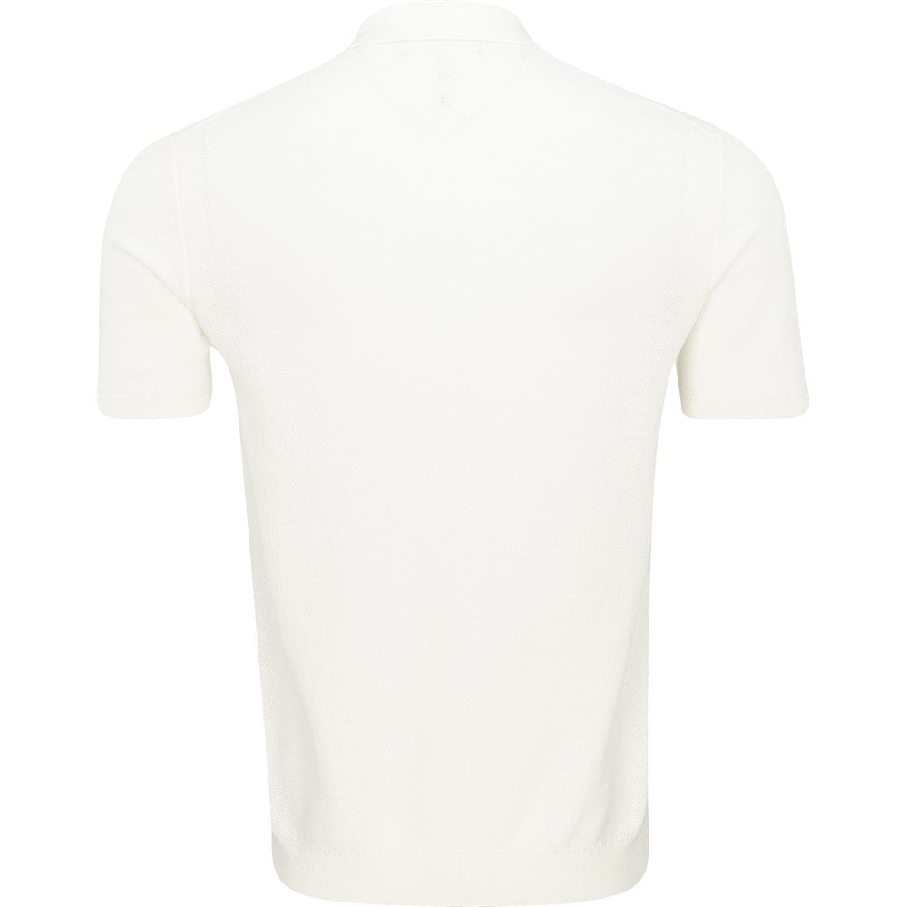 Mesh-Knit Performance Sweater Polo