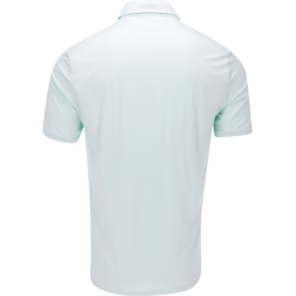 Featherweight Airflow Jersey White Stripe Polo